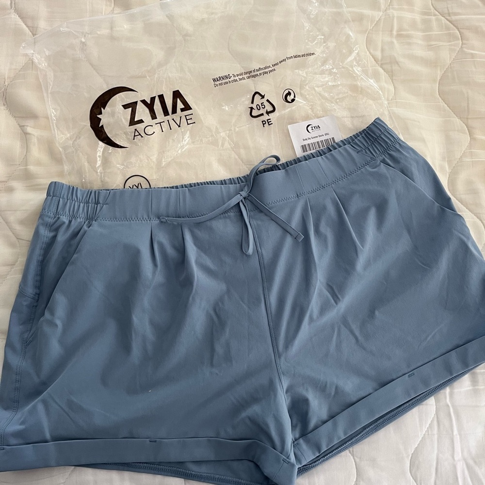 Zyia Active Dusty Sky Summer Shorts